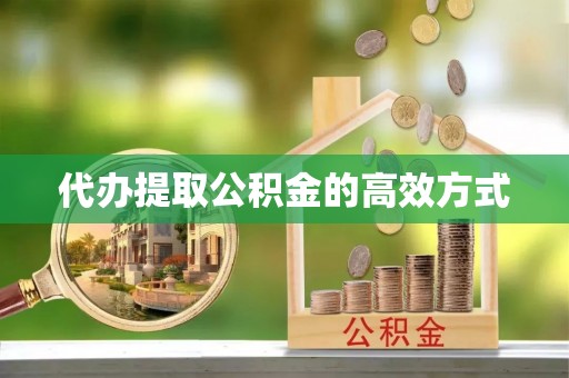 湖口代办提取公积金的高效方式