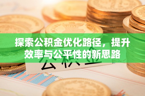 湖口探索公积金优化路径，提升效率与公平性的新思路
