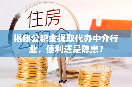 湖口揭秘公积金提取代办中介行业，便利还是隐患？