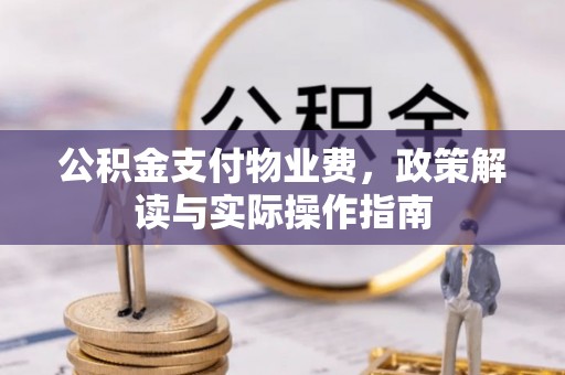 湖口公积金支付物业费，政策解读与实际操作指南