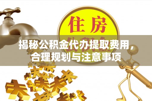 湖口揭秘公积金代办提取费用，合理规划与注意事项
