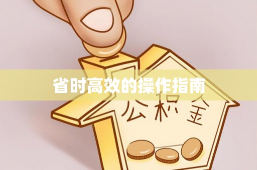 湖口省时高效的操作指南