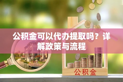 湖口公积金可以代办提取吗？详解政策与流程