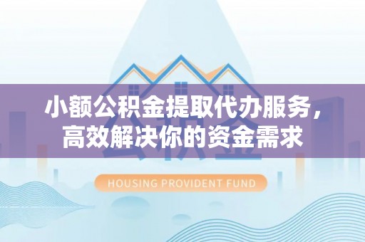 湖口小额公积金提取代办服务，高效解决你的资金需求