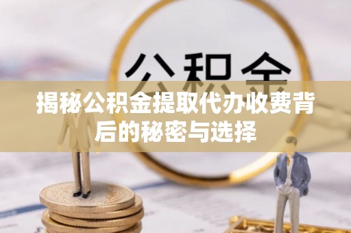 湖口揭秘公积金提取代办收费背后的秘密与选择