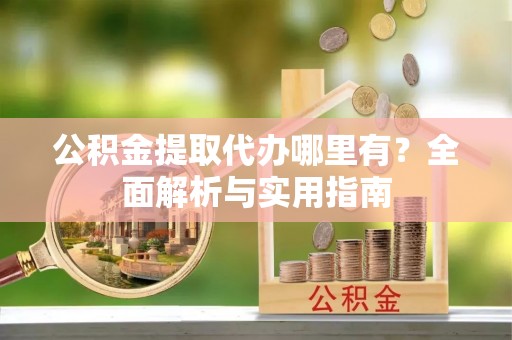 湖口公积金提取代办哪里有？全面解析与实用指南