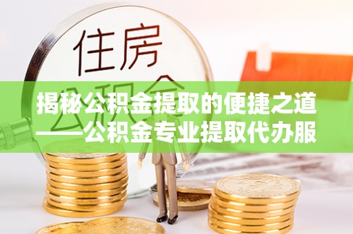 湖口揭秘公积金提取的便捷之道——公积金专业提取代办服务解析