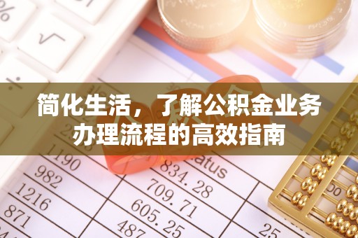 湖口简化生活，了解公积金业务办理流程的高效指南