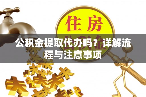 湖口公积金提取代办吗？详解流程与注意事项