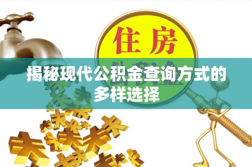 湖口揭秘现代公积金查询方式的多样选择