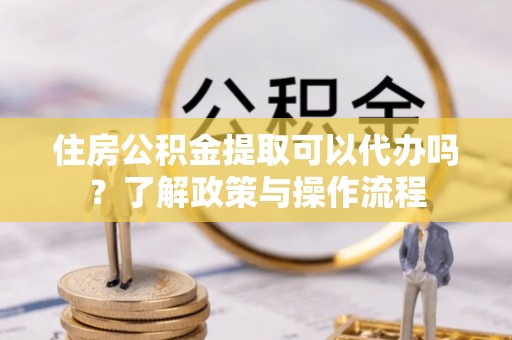 湖口住房公积金提取可以代办吗？了解政策与操作流程