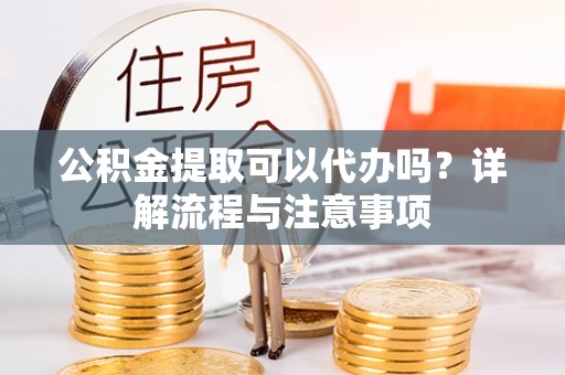 湖口公积金提取可以代办吗？详解流程与注意事项