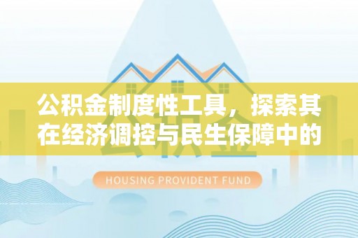 湖口公积金制度性工具，探索其在经济调控与民生保障中的重要作用