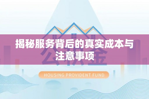 湖口揭秘服务背后的真实成本与注意事项