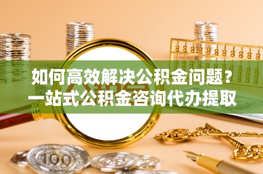 湖口如何高效解决公积金问题？一站式公积金咨询代办提取服务全解析