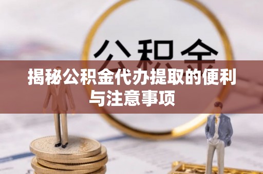 湖口揭秘公积金代办提取的便利与注意事项