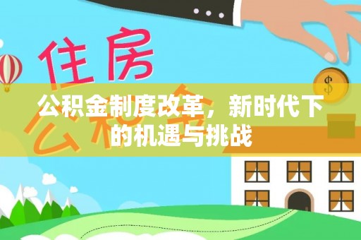 湖口公积金制度改革，新时代下的机遇与挑战