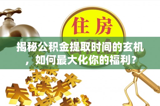 湖口揭秘公积金提取时间的玄机，如何最大化你的福利？