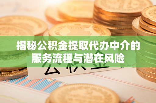 湖口揭秘公积金提取代办中介的服务流程与潜在风险