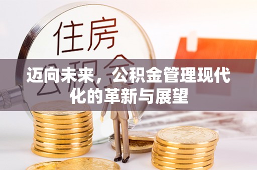 湖口迈向未来，公积金管理现代化的革新与展望