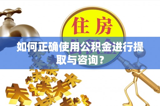 湖口如何正确使用公积金进行提取与咨询？