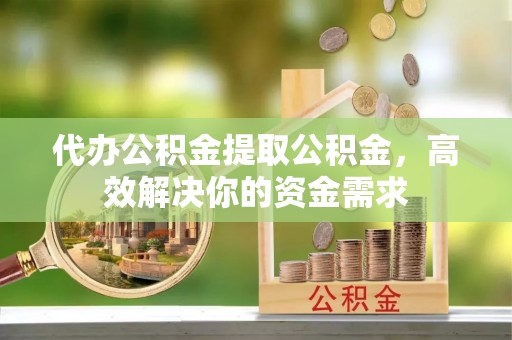 湖口代办公积金提取公积金，高效解决你的资金需求
