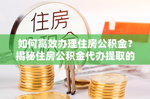 湖口如何高效办理住房公积金？揭秘住房公积金代办提取的全流程与优势